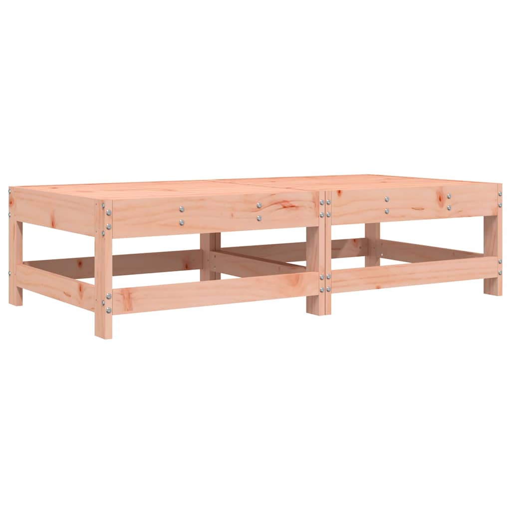 Poggiapiedi Giardino con Cuscini 2 pz Legno Massello di Douglas - homemem39