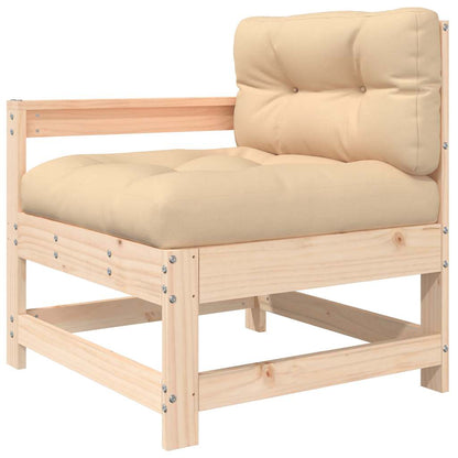 Sedie da Giardino con Cuscini 2 pz Legno Massello di Pino | homemem39