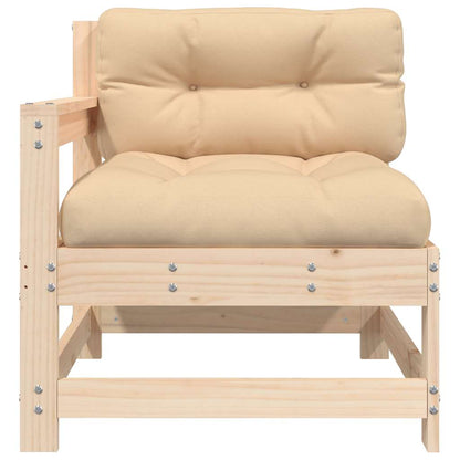 Sedie da Giardino con Cuscini 2 pz Legno Massello di Pino | homemem39