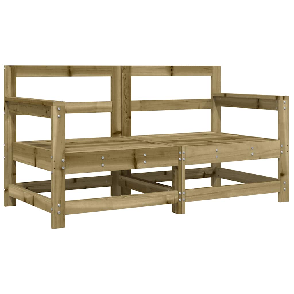 Sedie da Giardino con Cuscini 2 pz in Legno Impregnato di Pino | homemem39