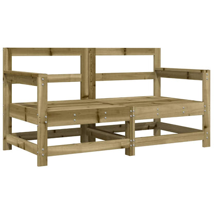 Sedie da Giardino con Cuscini 2 pz in Legno Impregnato di Pino