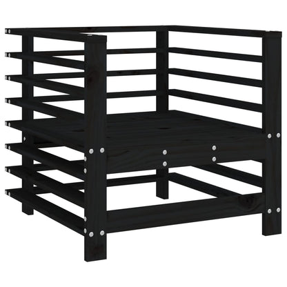 Sedie da Giardino con Cuscini 2pz Legno Massello di Pino Nero | homemem39