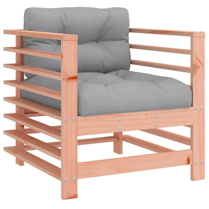 Sedie da Giardino con Cuscini 2 pz in Legno Massello di Douglas | homemem39
