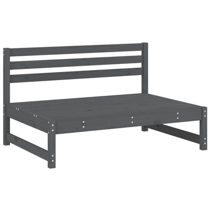 Divano Centrale 120x80 cm in Legno Massello di Pino Grigio | homemem39