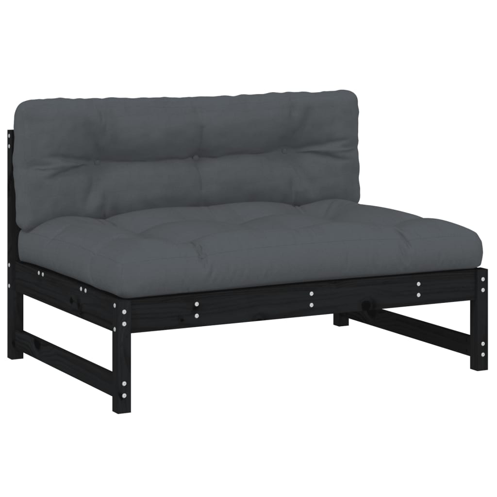 Divano Centrale 120x80 cm in Legno Massello di Pino Nero | homemem39