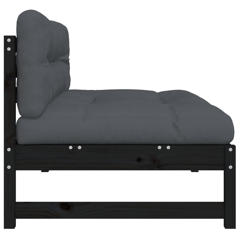 Divano Centrale 120x80 cm in Legno Massello di Pino Nero | homemem39