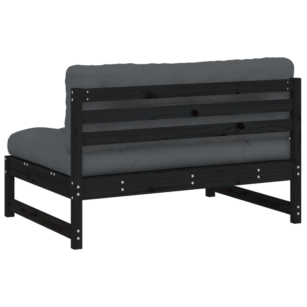 Divano Centrale 120x80 cm in Legno Massello di Pino Nero | homemem39
