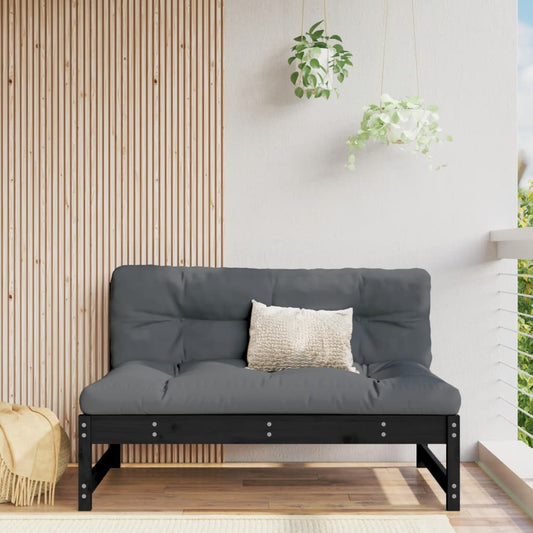 Divano Centrale 120x80 cm in Legno Massello di Pino Nero | homemem39