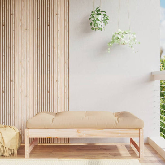 Poggiapiedi da Giardino 120x80 cm in Legno Massello di Pino | homemem39