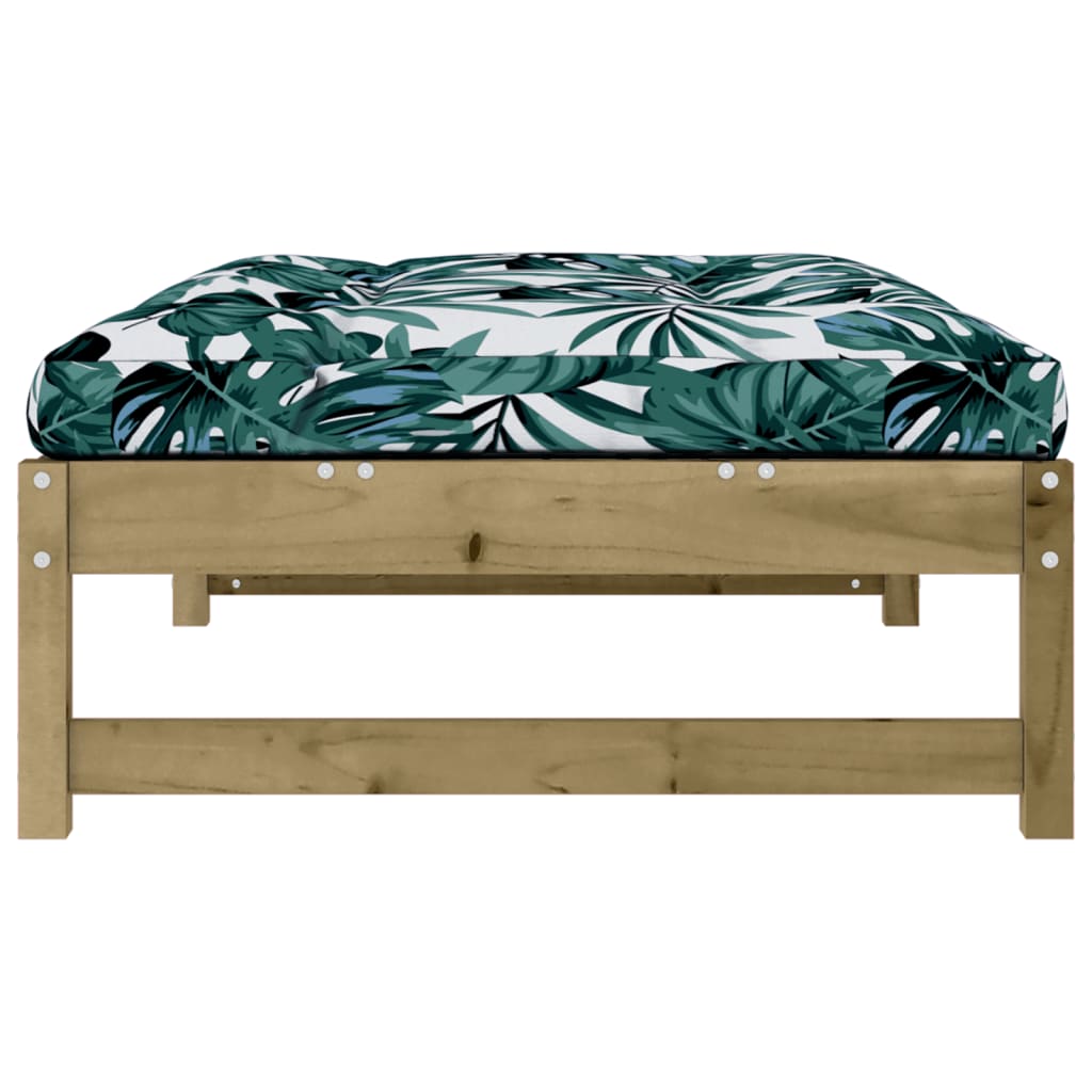 Poggiapiedi da Giardino 120x80 cm in Legno Impregnato di Pino | homemem39