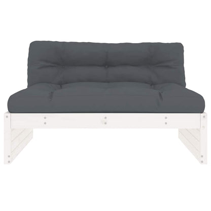 Divano Centrale 120x80 cm in Legno Massello di Pino Bianco | homemem39