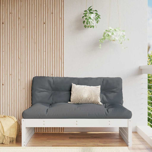 Divano Centrale 120x80 cm in Legno Massello di Pino Bianco | homemem39