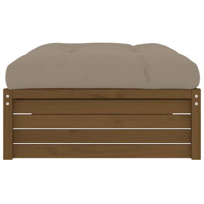 Poggiapiedi Giardino Marrone Ambra 120x80cm Legno Massello Pino - homemem39