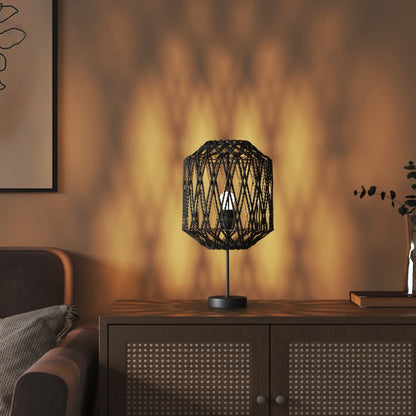 Paralume Nero Ø23x28 cm Ferro e Carta - homemem39