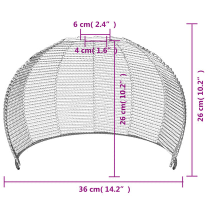 Paralume da Soffitto Ø36x26 cm Ferro e Carta - homemem39