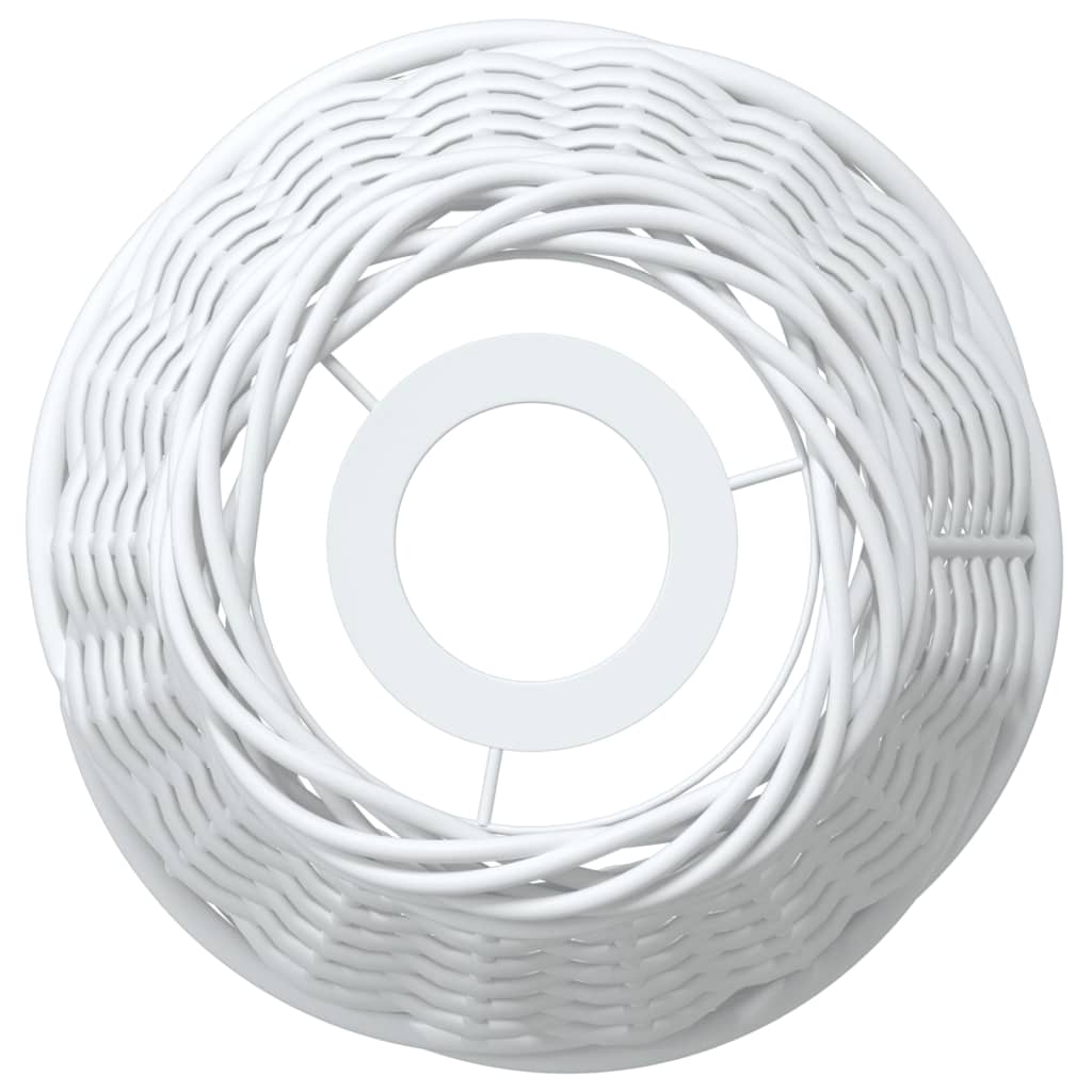 Paralume da Soffitto Bianco Ø15x12 cm in Vimini - homemem39