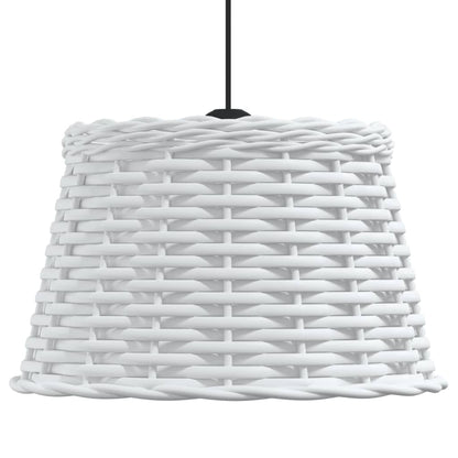 Paralume da Soffitto Bianco Ø38x23 cm in Vimini