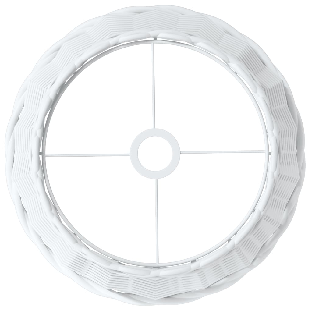 Paralume da Soffitto Bianco Ø38x23 cm in Vimini - homemem39