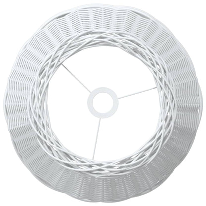 Paralume da Soffitto Bianco Ø50x30 cm in Vimini | homemem39