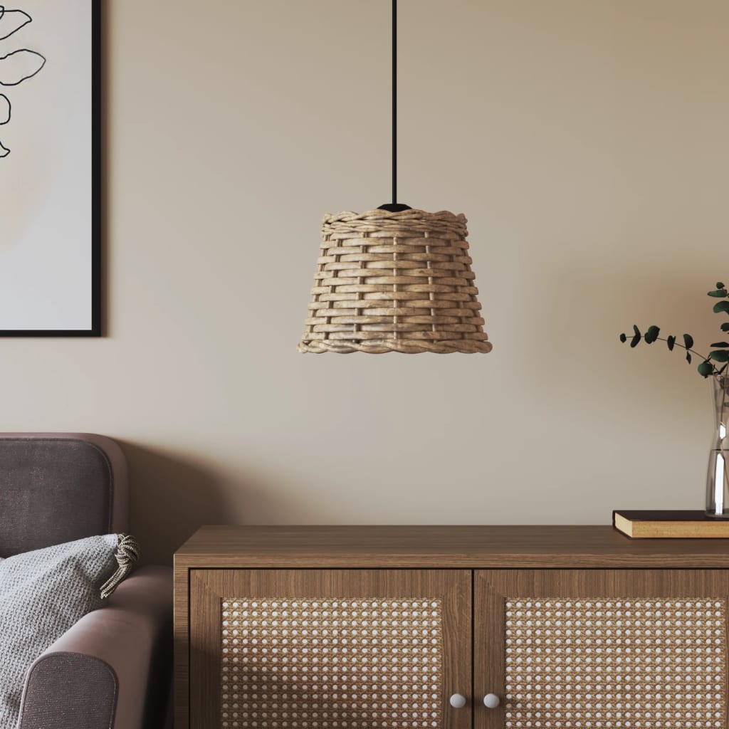 Paralume da Soffitto Marrone Ø20x15 cm in Vimini - homemem39
