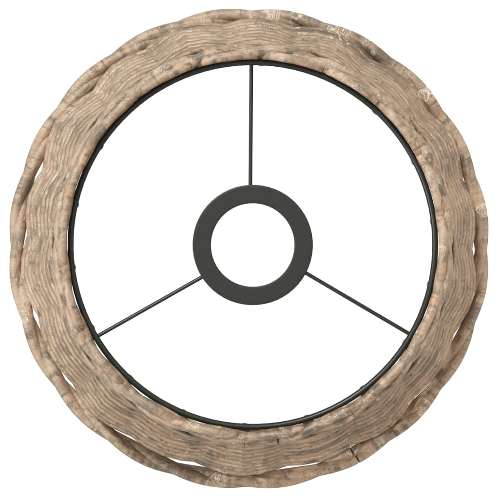 Paralume da Soffitto Marrone Ø25x17 cm in Vimini - homemem39