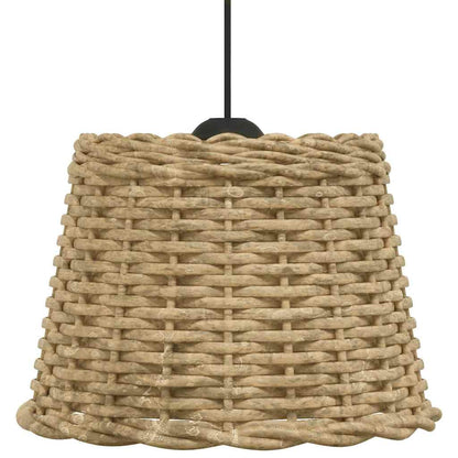 Paralume da Soffitto Marrone Ø30x20 cm in Vimini