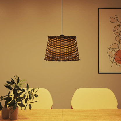 Paralume da Soffitto Marrone Ø40x26 cm in Vimini | homemem39