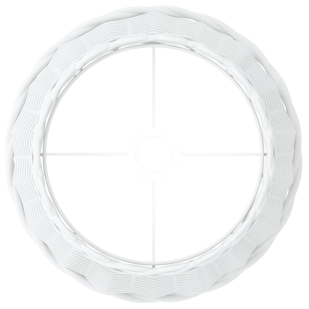 Paralume Bianco Ø38x23 cm in Vimini