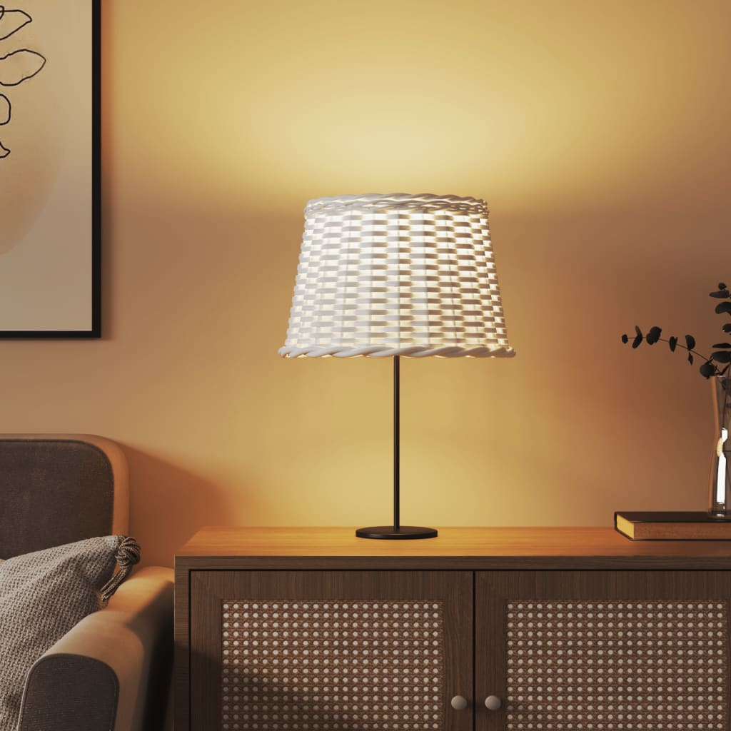 Paralume Bianco Ø40x26 cm in Vimini | homemem39