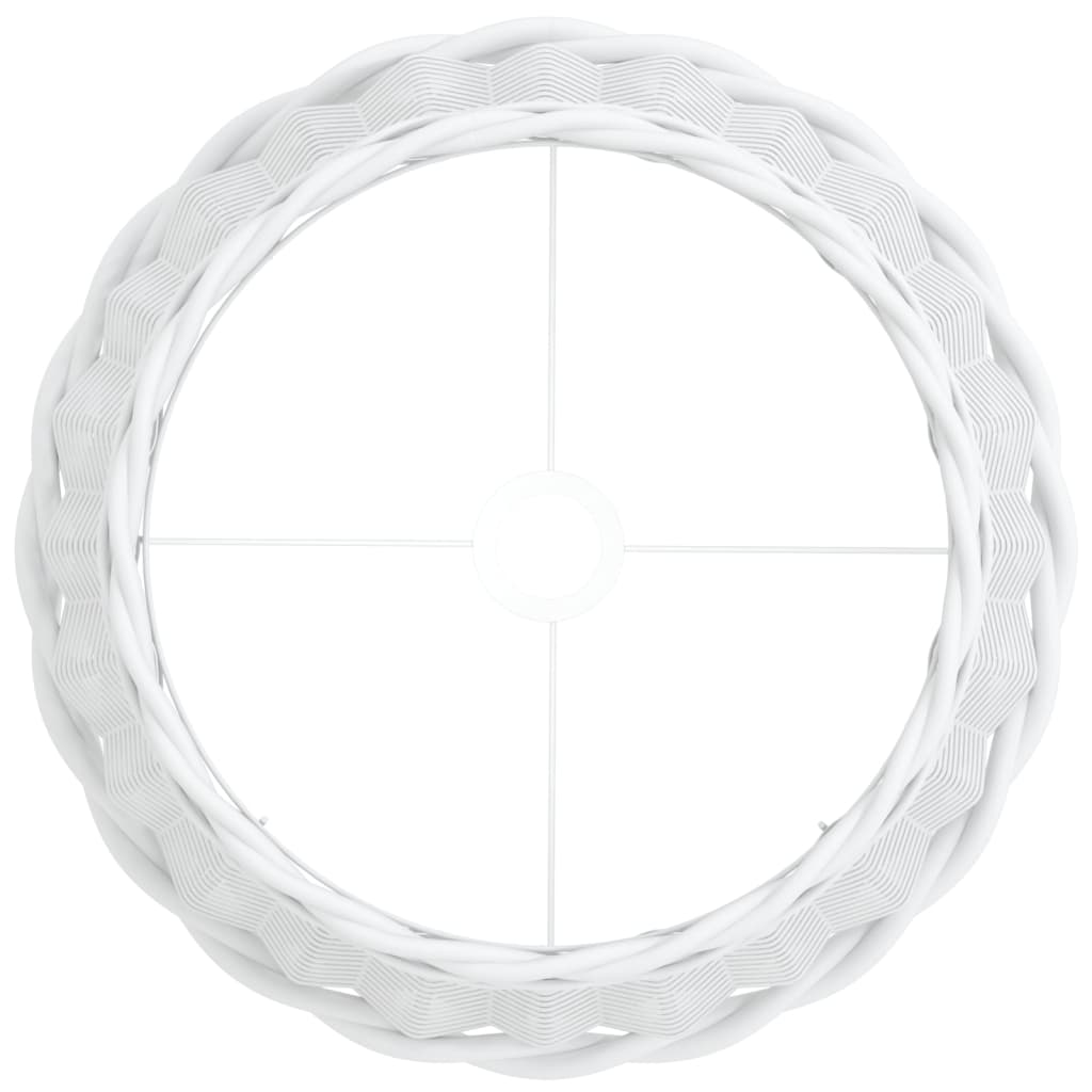 Paralume Bianco Ø40x26 cm in Vimini - homemem39