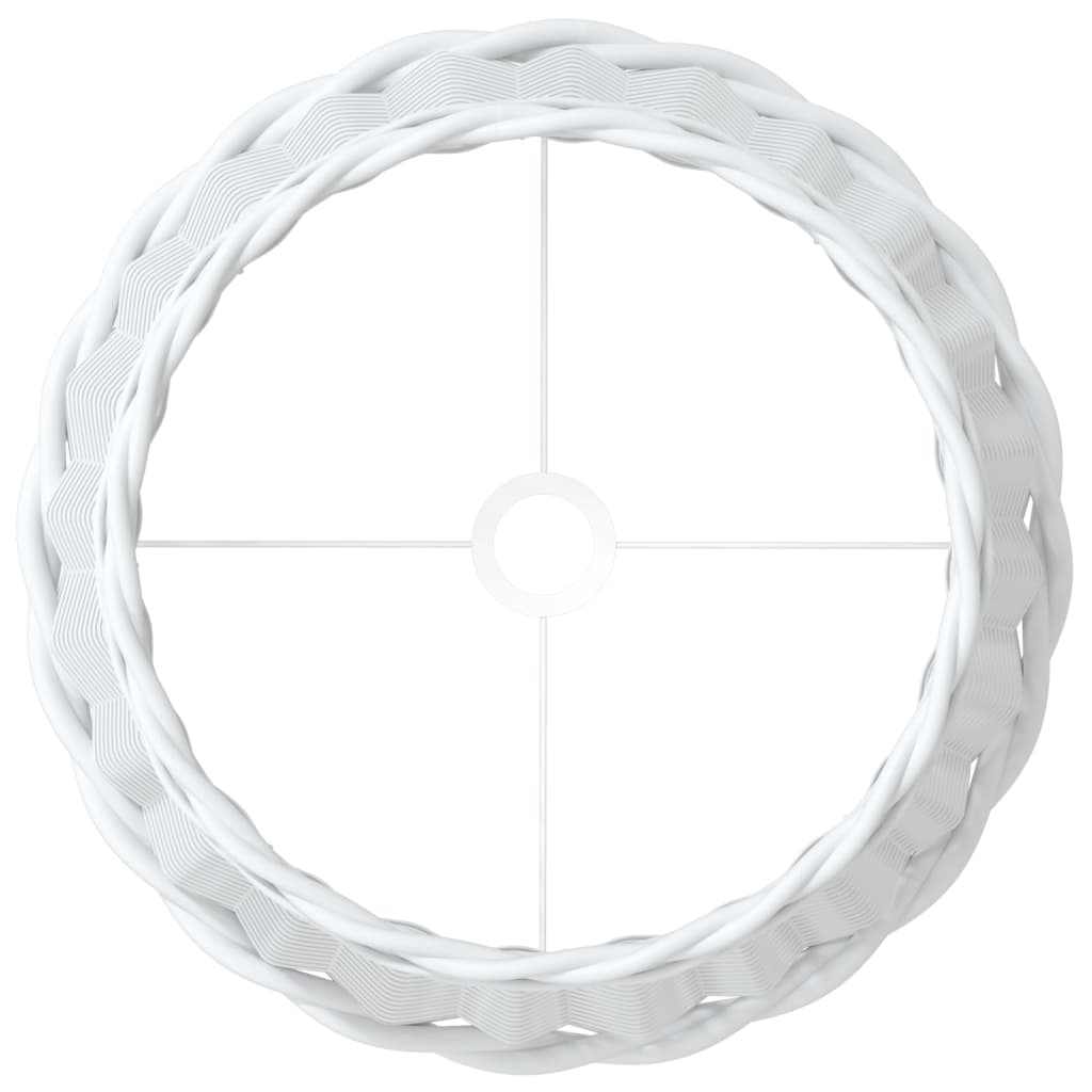 Paralume Bianco Ø45x28 cm in Vimini - homemem39