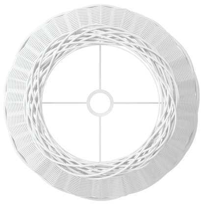 Paralume Bianco Ø50x30 cm in Vimini - homemem39