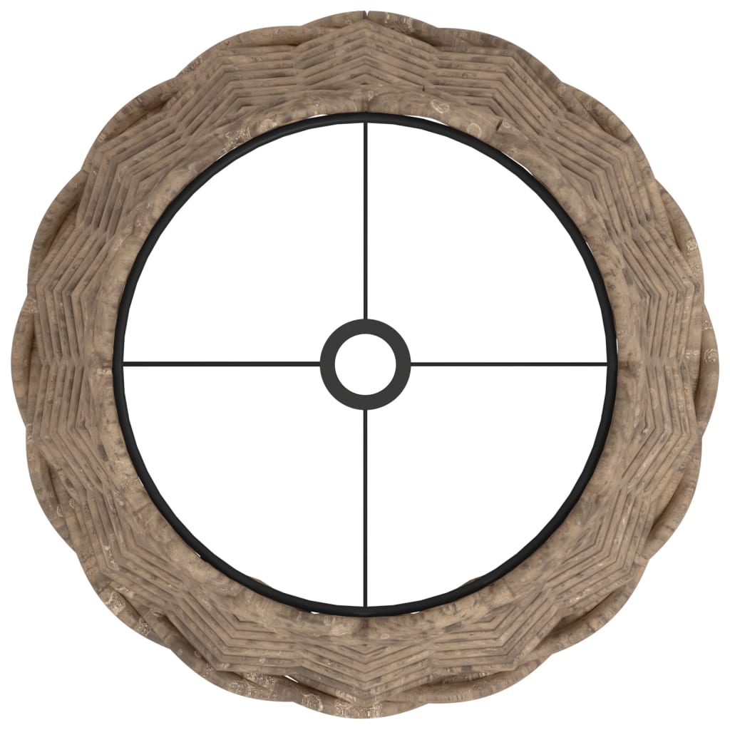 Paralume Marrone Ø20x15 cm in Vimini - homemem39