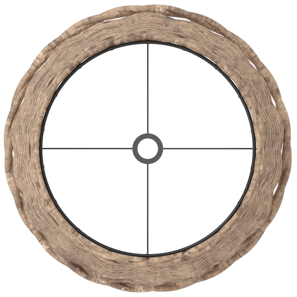 Paralume Marrone Ø25x17 cm in Vimini - homemem39