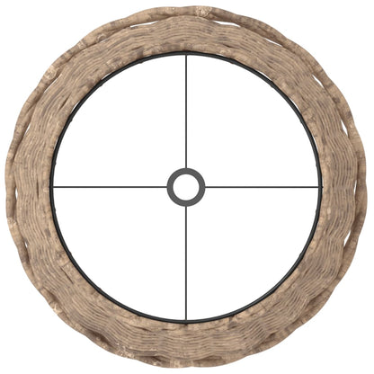 Paralume Marrone Ø25x17 cm in Vimini - homemem39