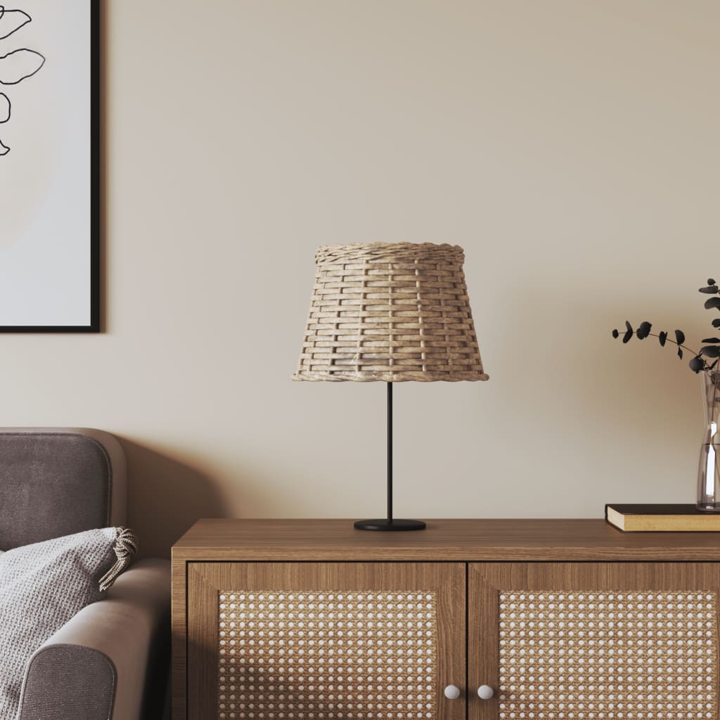 Paralume Marrone Ø25x17 cm in Vimini - homemem39