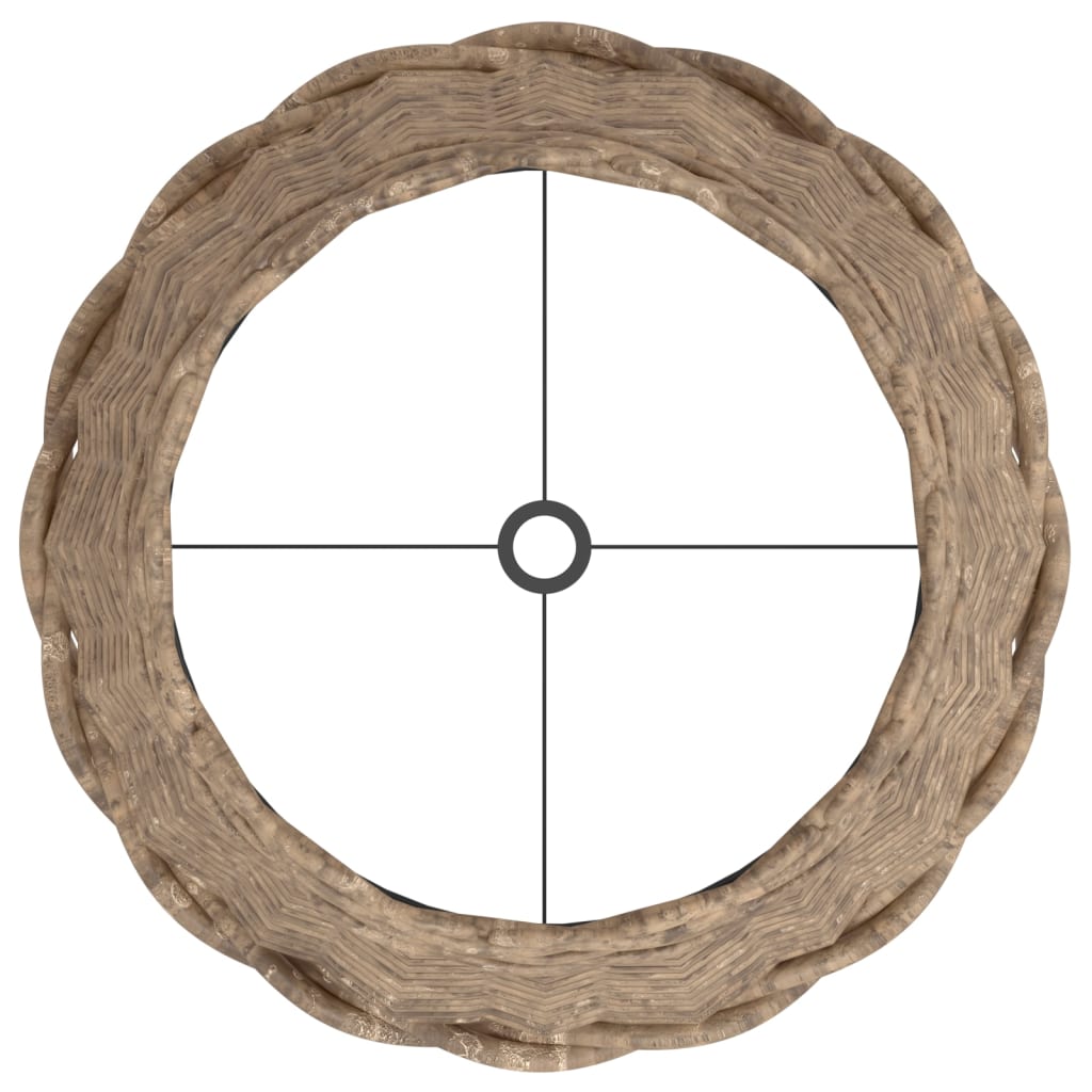 Paralume Marrone Ø30x20 cm in Vimini - homemem39