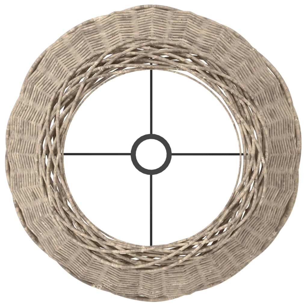 Paralume Marrone Ø45x28 cm in Vimini - homemem39