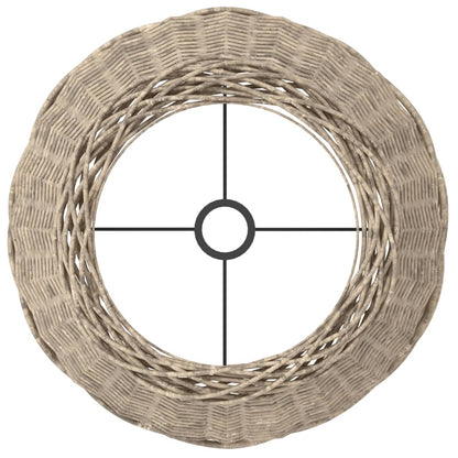 Paralume Marrone Ø45x28 cm in Vimini - homemem39