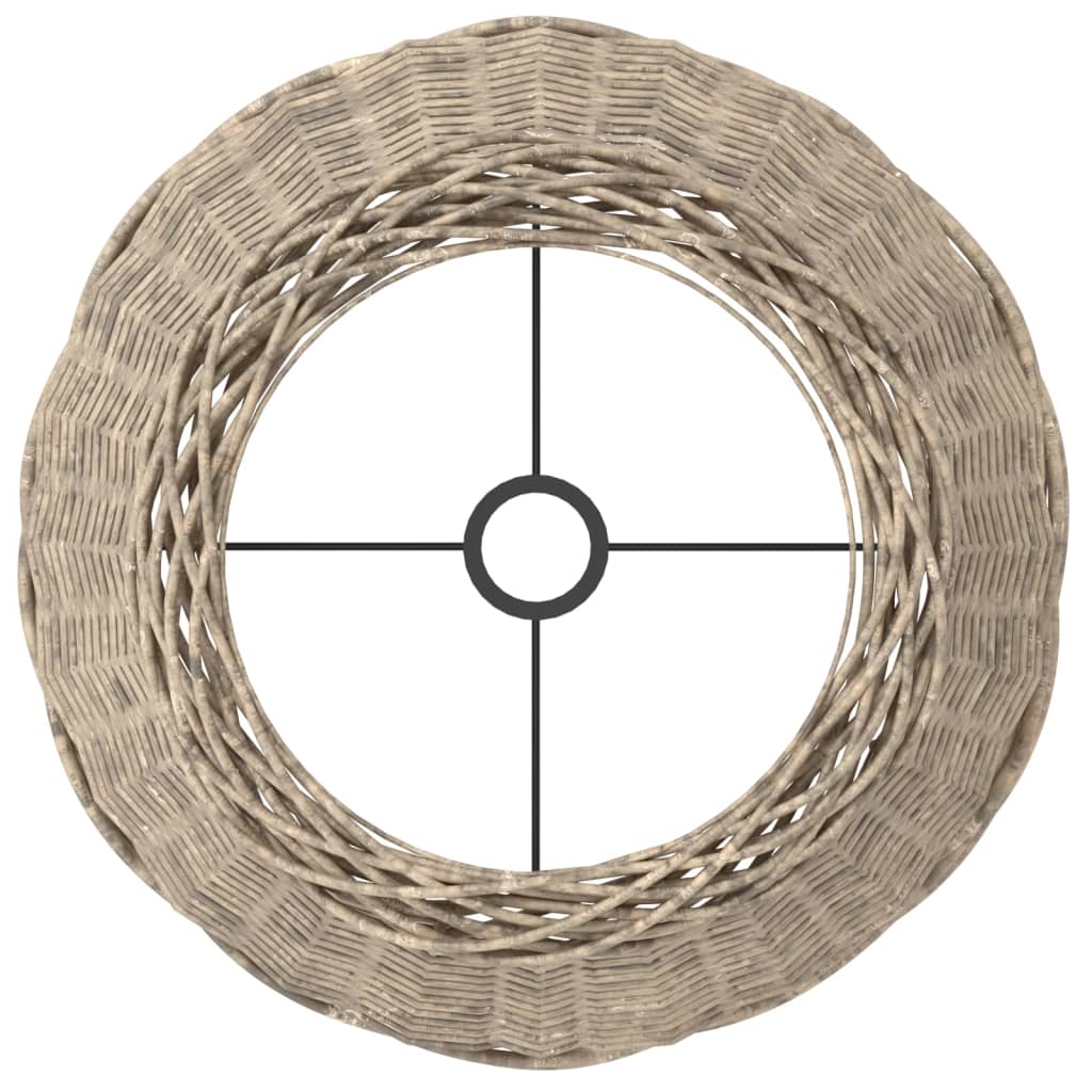 Paralume Marrone Ø50x30 cm in Vimini - homemem39