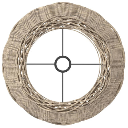 Paralume Marrone Ø50x30 cm in Vimini - homemem39