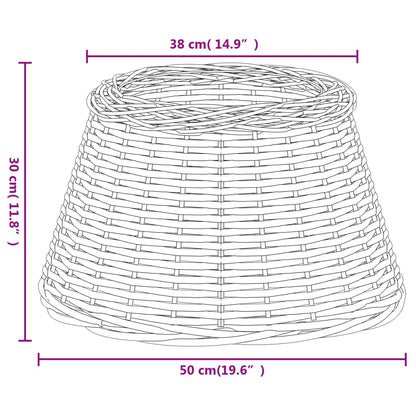 Paralume Marrone Ø50x30 cm in Vimini | homemem39