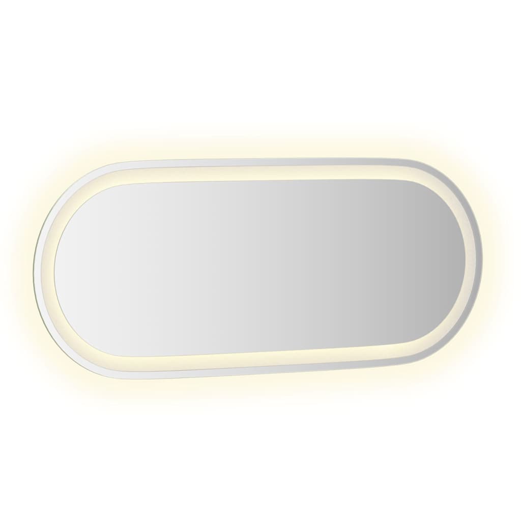 Specchio da Bagno LED 90x40 cm Ovale