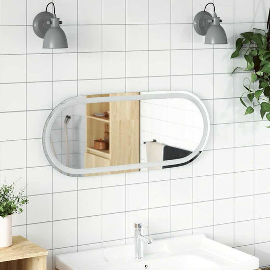 Specchio da Bagno LED 90x40 cm Ovale | homemem39