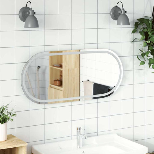 Specchio da Bagno LED 100x45 cm Ovale | homemem39