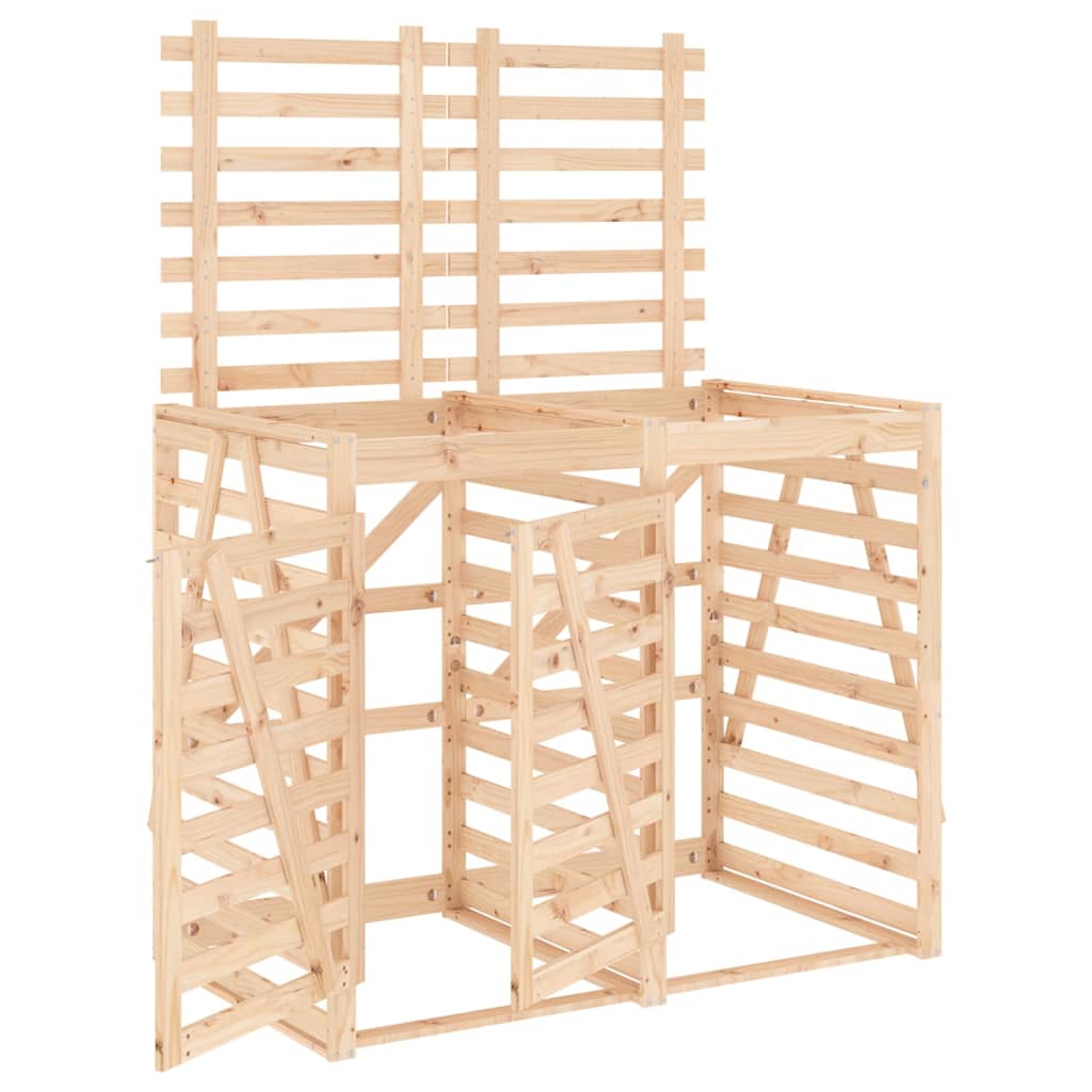 Copribidone Doppio in Legno Massello di Pino - homemem39