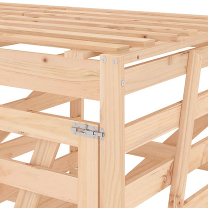 Copribidone Quadruplo in Legno Massello di Pino - homemem39