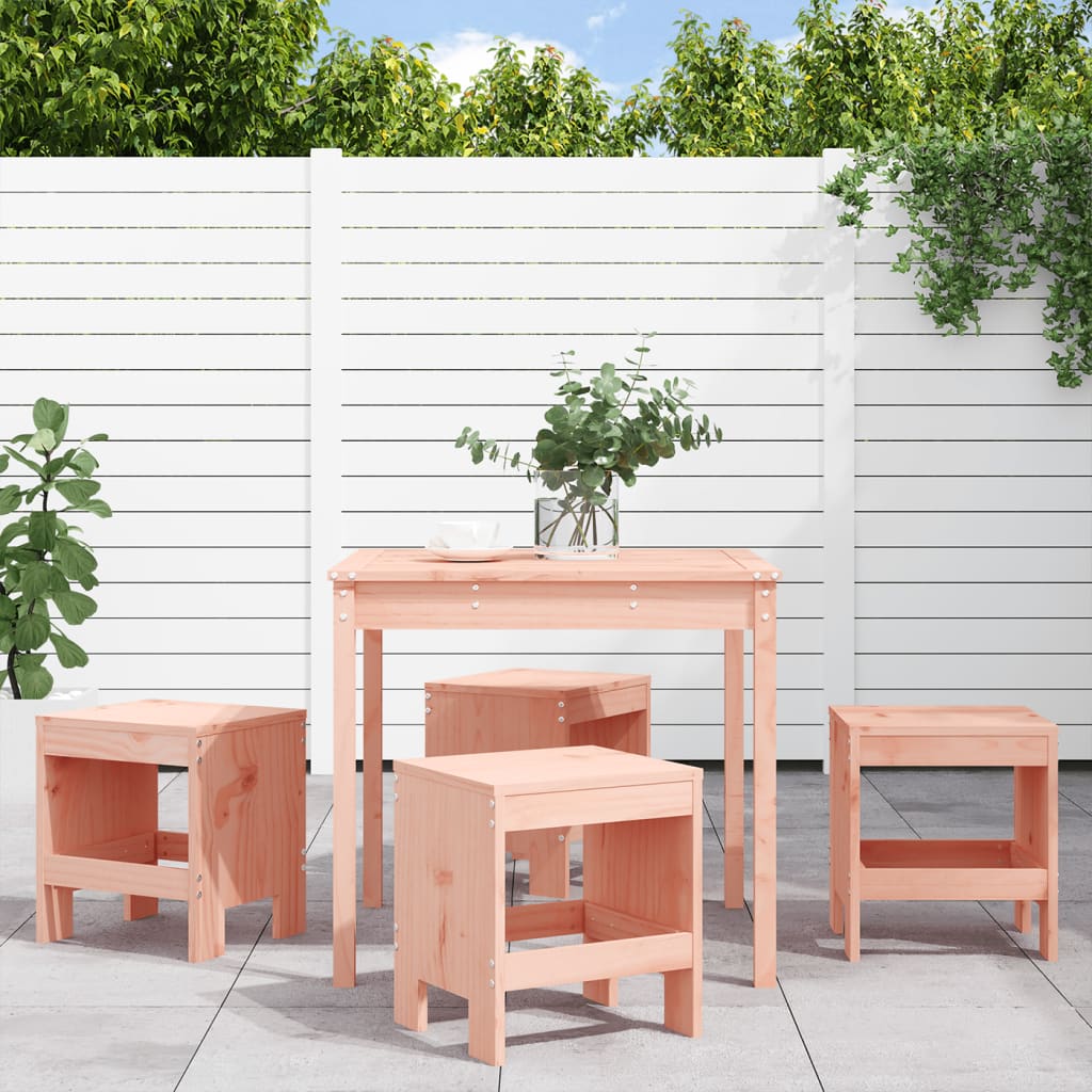 Set da Pranzo per Giardino 5 pz in Legno Massello di Douglas - homemem39