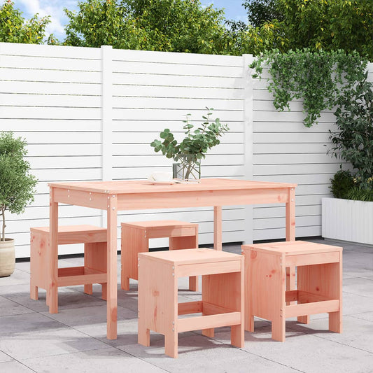 Set da Pranzo per Giardino 5 pz in Legno Massello di Douglas - homemem39
