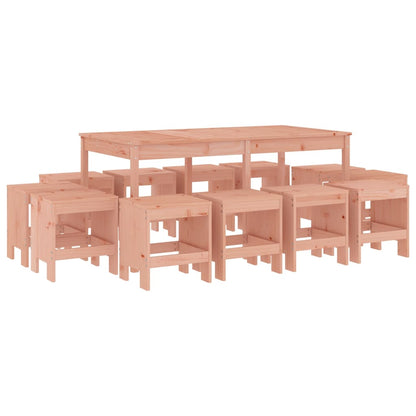 Set da Pranzo per Giardino 13 pz in Legno Massello di Douglas - homemem39